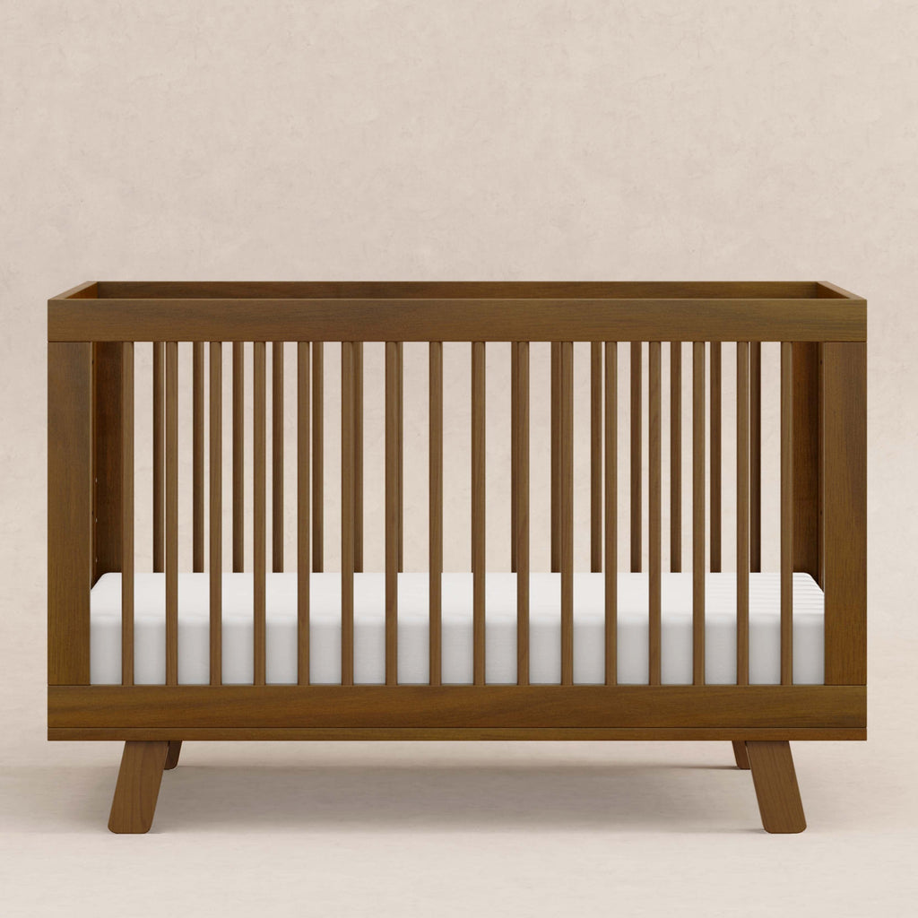 Hudson 3-in-1 Convertible Crib with Toddler Bed Conversion Kit | Natural Walnut Cribs & Toddler Beds Babyletto 