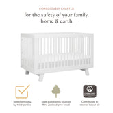 Hudson 3-in-1 Convertible Crib | White Cribs & Toddler Beds Babyletto 