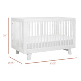 Hudson 3-in-1 Convertible Crib | White Cribs & Toddler Beds Babyletto 