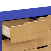 Hudson 6-Drawer Assembled Double Dresser | Cobalt and Honey Dressers Babyletto 