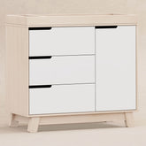 Hudson 3-Drawer Changer Dresser | Natural / White Changing Dressers Babyletto 