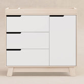 Hudson 3-Drawer Changer Dresser | Natural / White Changing Dressers Babyletto 