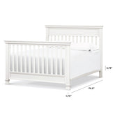 Twin/Full-Size Bed Conversion Kit (M5789) | Warm White Kids Beds Babyletto 