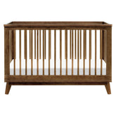 Scoot 3-in-1 Convertible Crib with Toddler Bed Conversion Kit | Natural Walnut Cribs & Toddler Beds Babyletto 