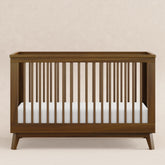 Scoot 3-in-1 Convertible Crib with Toddler Bed Conversion Kit | Natural Walnut Cribs & Toddler Beds Babyletto 