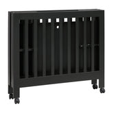 Origami Mini Crib - Black Cribs & Toddler Beds Babyletto 