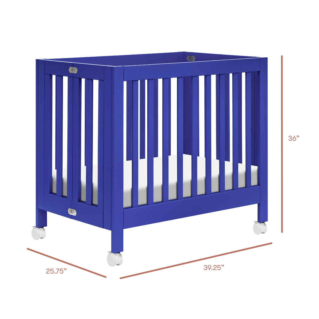 Origami Mini Crib | Cobalt Cribs & Toddler Beds Babyletto 