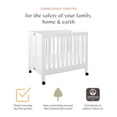 Origami Mini Crib - White Cribs & Toddler Beds Babyletto 