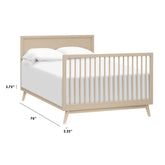 Full Size Bed Conversion Kit (M7689) | Taupe Kids Beds Babyletto 