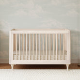 Lolly 3-in-1 Convertible Crib with Toddler Bed Conversion Kit | Washed Natural Cribs & Toddler Beds Babyletto 