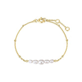 Micro Clustered Pearl & Bead Bracelet Bracelets eklexic 14K Gold Vermeil 