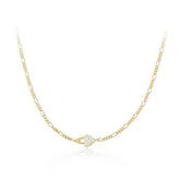 Micro Cz Horizontal Heart Pendant Necklace Necklaces eklexic 14k Gold Vermeil 