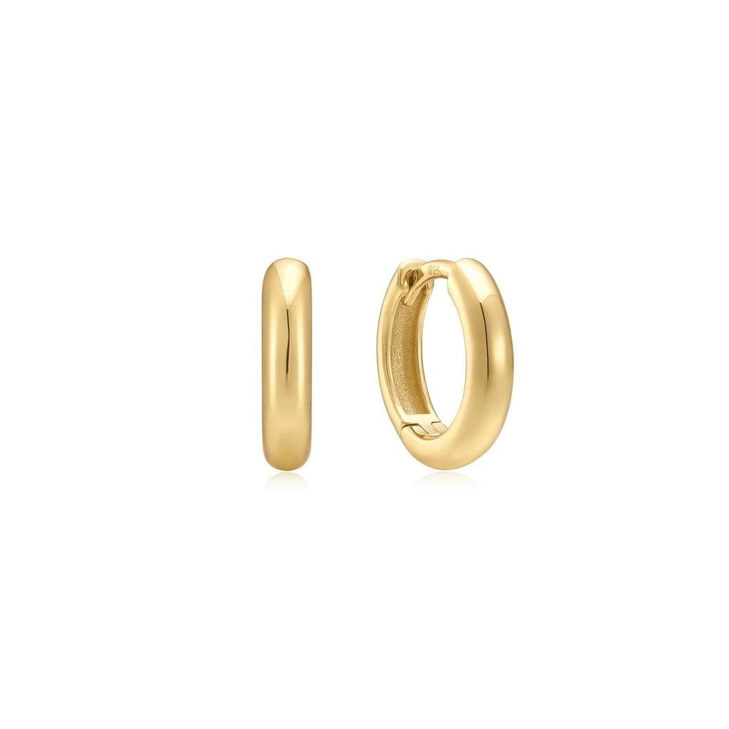 Micro Huggie Hoop Earrings Earrings eklexic 14K Gold Vermeil 