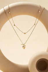 Multi Micro Heart Necklace Necklaces eklexic 