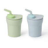 2-Pack Training Cup Set | Key Lime + Aqua Kids Dinnerware Miniware 