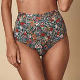 Mara Floral Added Coverage High Rise Bikini bottom Bikini Bottom Montce 