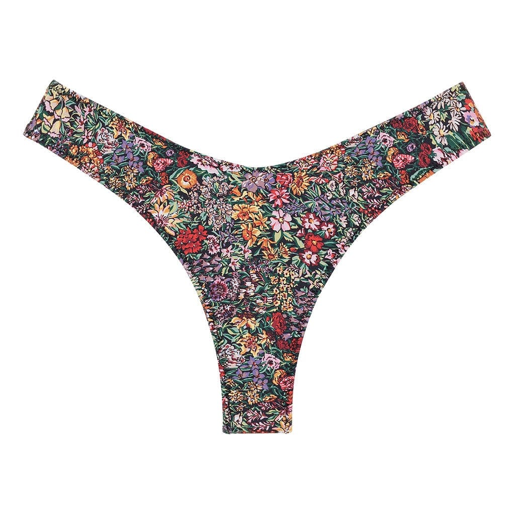 Mara Floral Lulu (Zig-Zag Stitch) Bikini Bottom Bikini Bottom Montce 