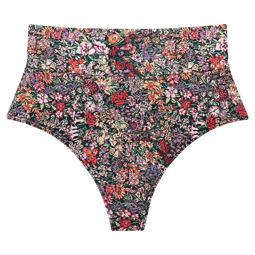 Mara Floral Added Coverage High Rise Bikini bottom Bikini Bottom Montce 