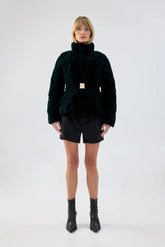 Maxim Puffer Jacket | Forest Green Outerwear Unreal Fur 