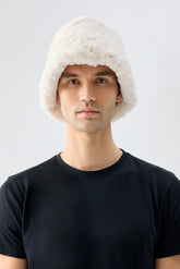 Yeoman Bucket Hat | Cream Unreal Fur 