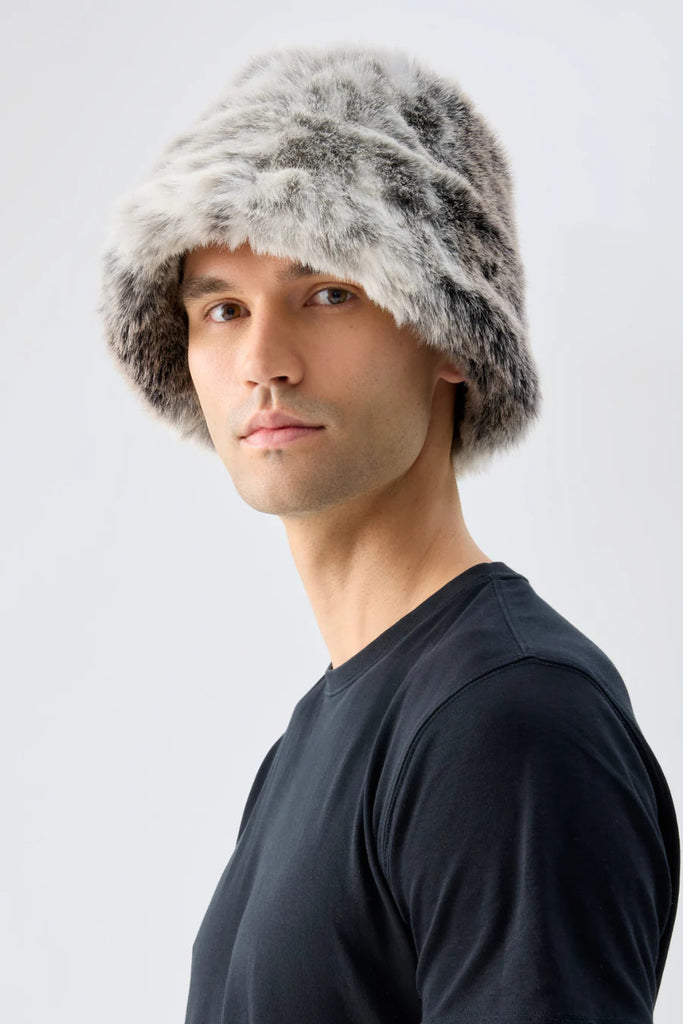 Yeoman Bucket Hat | Snow Leopard Hats Unreal Fur 