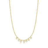 Micro Cz Chandelier Necklace Necklaces eklexic 14k Gold Plated Sterling Silver 