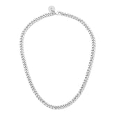 Micro Link Curb Chain Necklace Necklaces eklexic SILVER 14.5" 