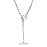 Micro Royal Rolo Chain Convertible Lariat eklexic SILVER 20" 