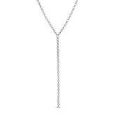 Micro Royal Rolo Chain Lariat eklexic SILVER 18 