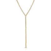 Micro Royal Rolo Chain Lariat eklexic GOLD 18 