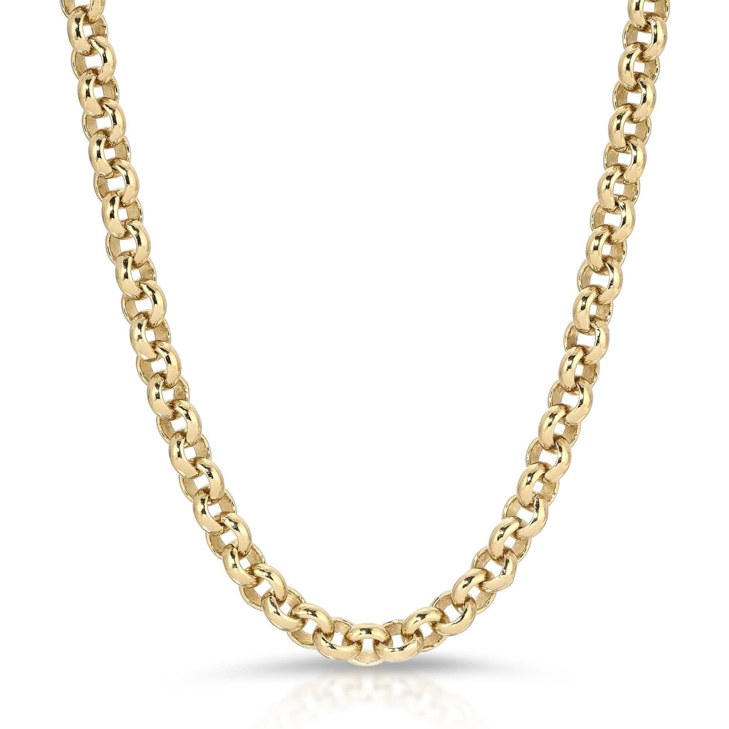 Micro Royal Rolo Chain Necklace Necklaces eklexic GOLD 14.5" 