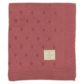 Perfect Pointelle Knit Blanket Blanket montresorbebe Ash Rose One Size 