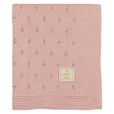 Perfect Pointelle Knit Blanket Blanket montresorbebe Light Rose One Size 