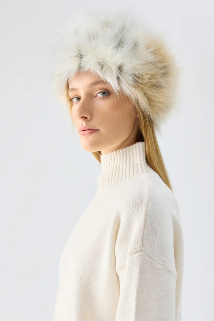 Natasha Hat | Snow Leopard Hats Unreal Fur Snow Leopard ONE SIZE 