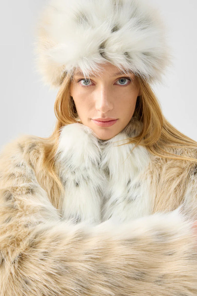 Natasha Hat | Snow Leopard Hats Unreal Fur 