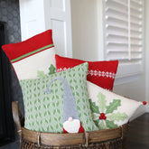 Holly Pinwheel 10" Pillow Throw Pillows Melange Collection 