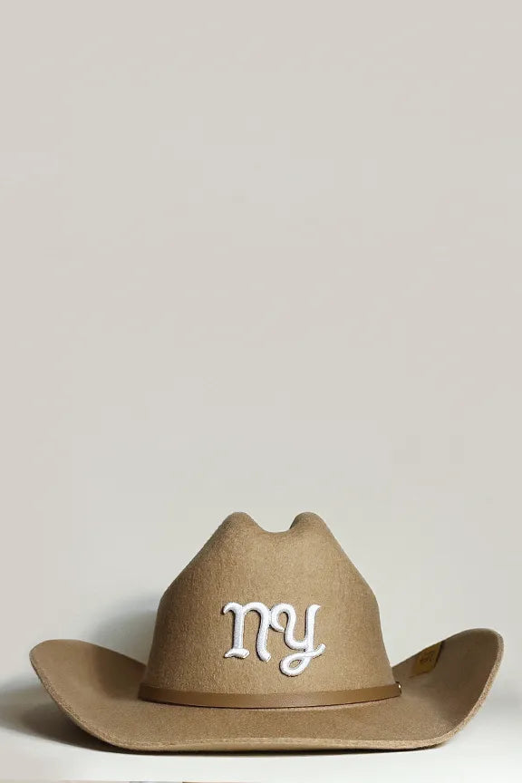 New York Cowboy Hats People of Leisure Tan SMALL/MEDIUM 