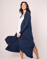 Women's Pima Duster | Navy Robes Petite Plume 