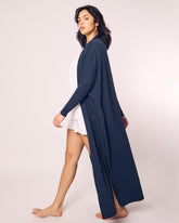 Women's Pima Duster | Navy Robes Petite Plume 