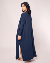 Women's Pima Duster | Navy Robes Petite Plume 