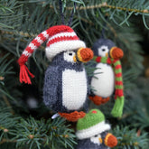 Puffin Ornament- set of 3 Christmas Ornaments Melange Collection 