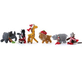 Safari Animal Ornaments- set of 6 Christmas Ornaments Melange Collection 