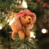 Safari Animal Ornaments- set of 6 Christmas Ornaments Melange Collection 