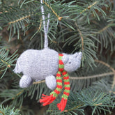 Safari Animal Ornaments- set of 6 Christmas Ornaments Melange Collection 