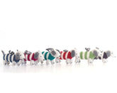 Dachshund Ornaments - set of 6 Christmas Ornaments Melange Collection 