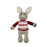 Bunny in Holiday Sweater Stuffies Melange Collection 