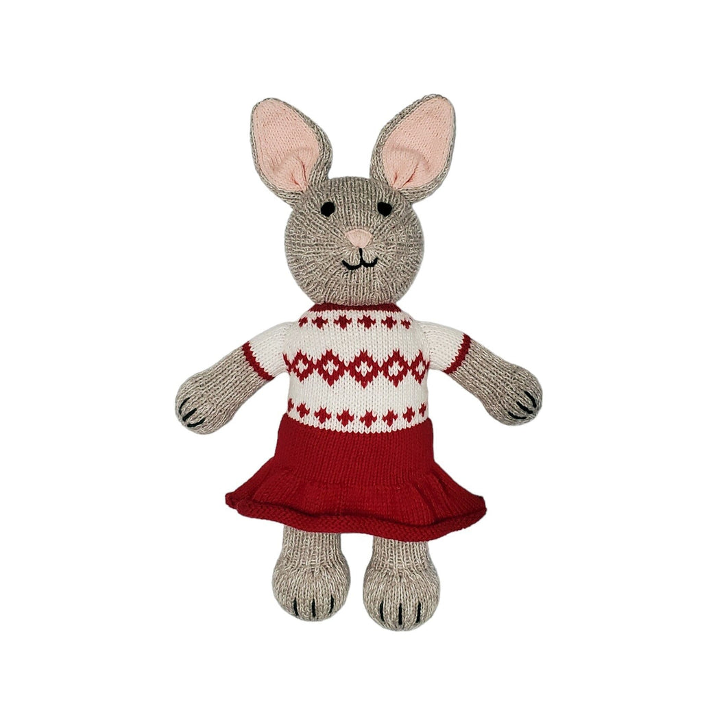 Bunny in Holiday Dress Stuffies Melange Collection 