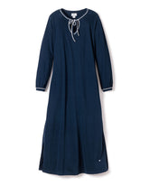 Women's Pima Harlow Nightgown in Navy Women's Nightgown Petite Plume 