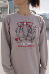 Be A Nice Human Pullover Sweatshirts People of Leisure 