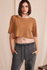 Iris Top T-Shirt People of Leisure Camel XS 